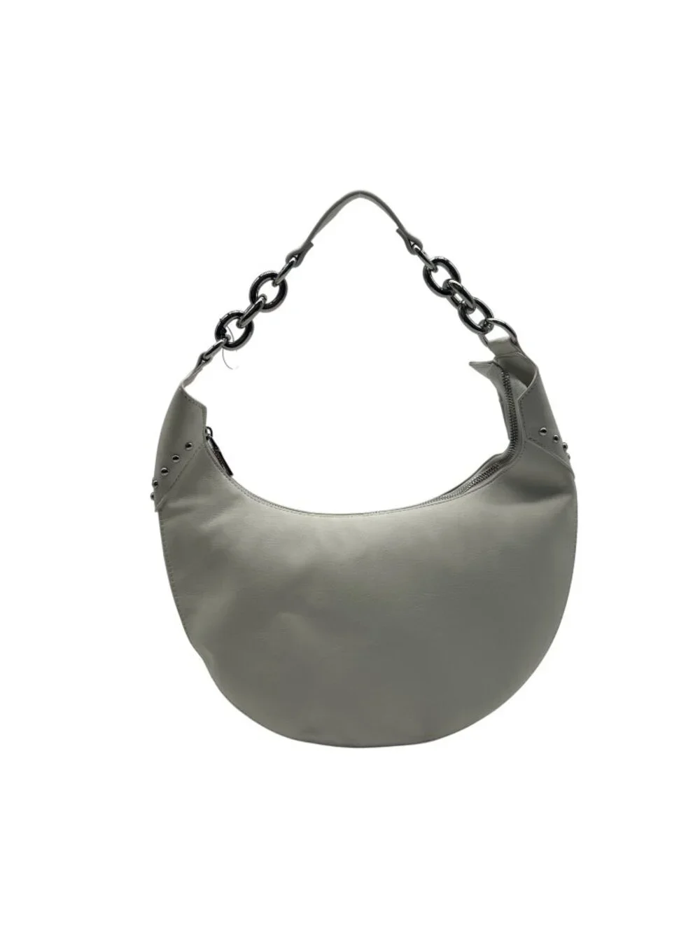 I.N.C. International Concepts Vanilla Faux Leather Giannaa Medium Stud Hobo Bag